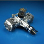 DLE60 Gasoline Engine Two-cylinder Two-stroke Side Exhaust Natural Air-cooled Hand Start 60CC for RC Model Airplane